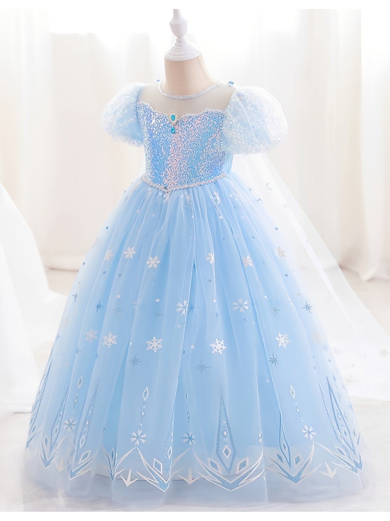 Princess Costume Dress Elsa Kids