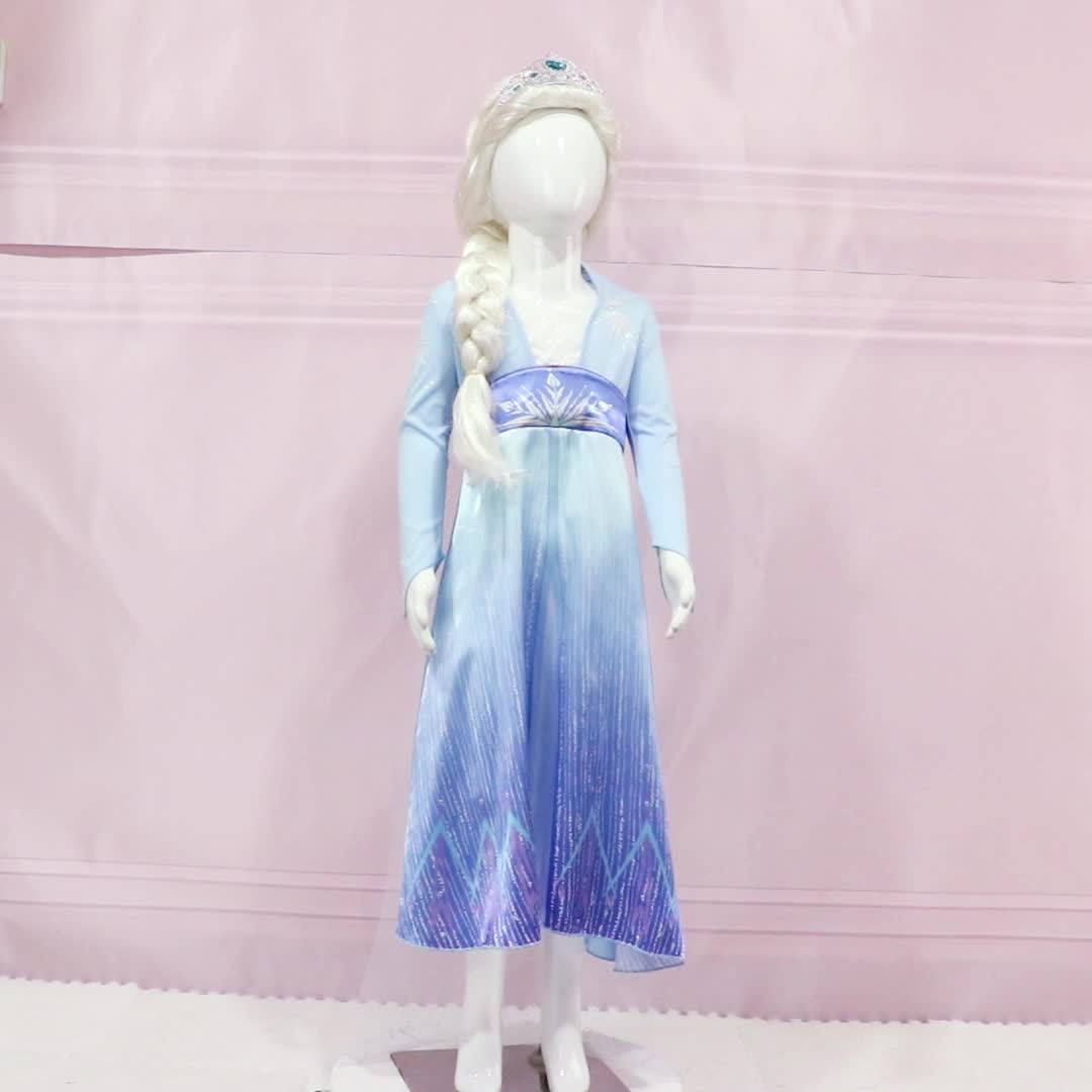 Princess Queen Elsa Dress Costume Kids